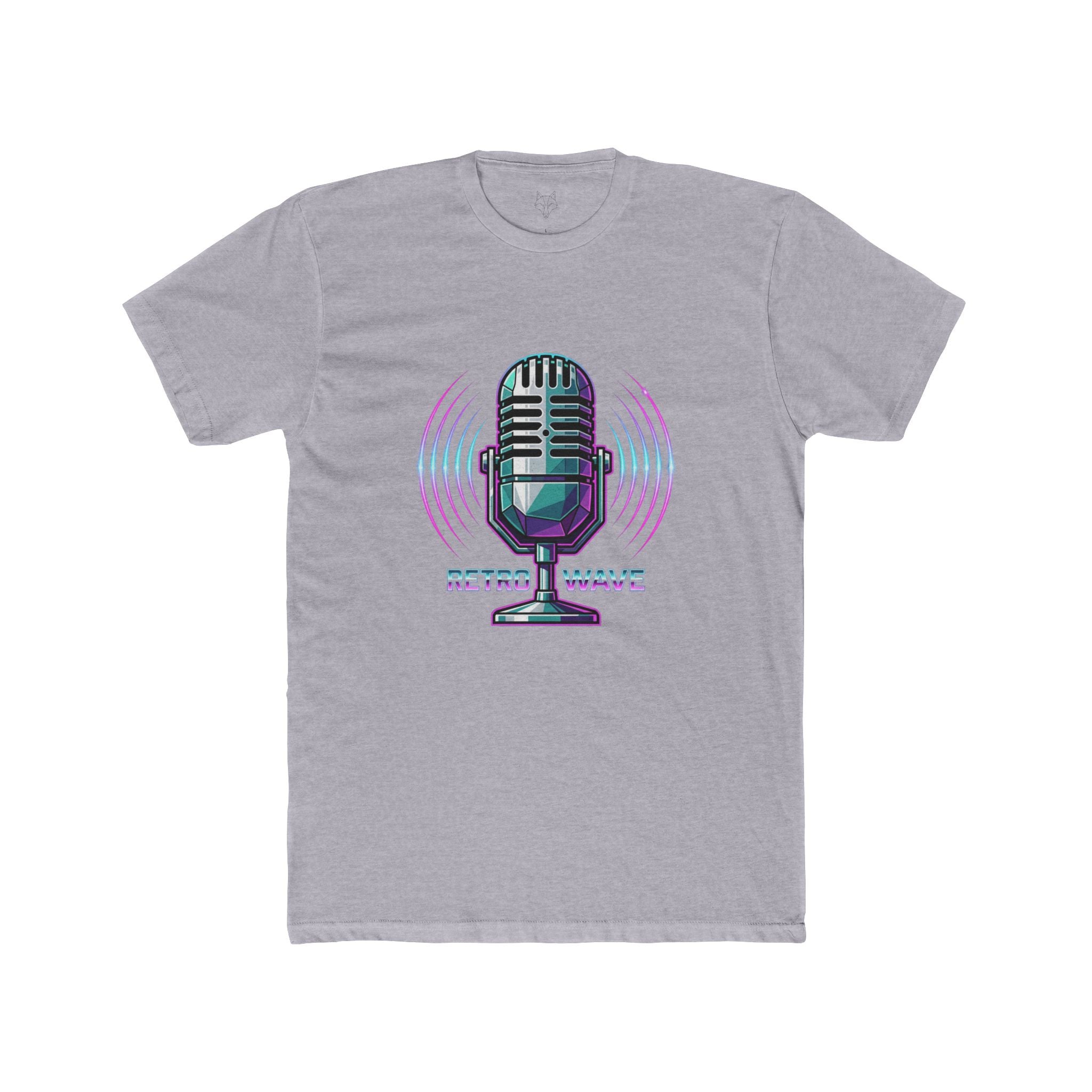 Retrowave Microphone Tee – Retro Wave Vintage Mic Graphic T-Shirt
