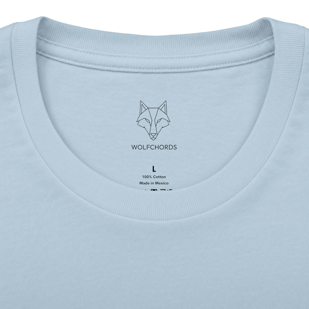Guitar Outline Tee — Minimal Acoustic Guitar Graphic T-Shirt