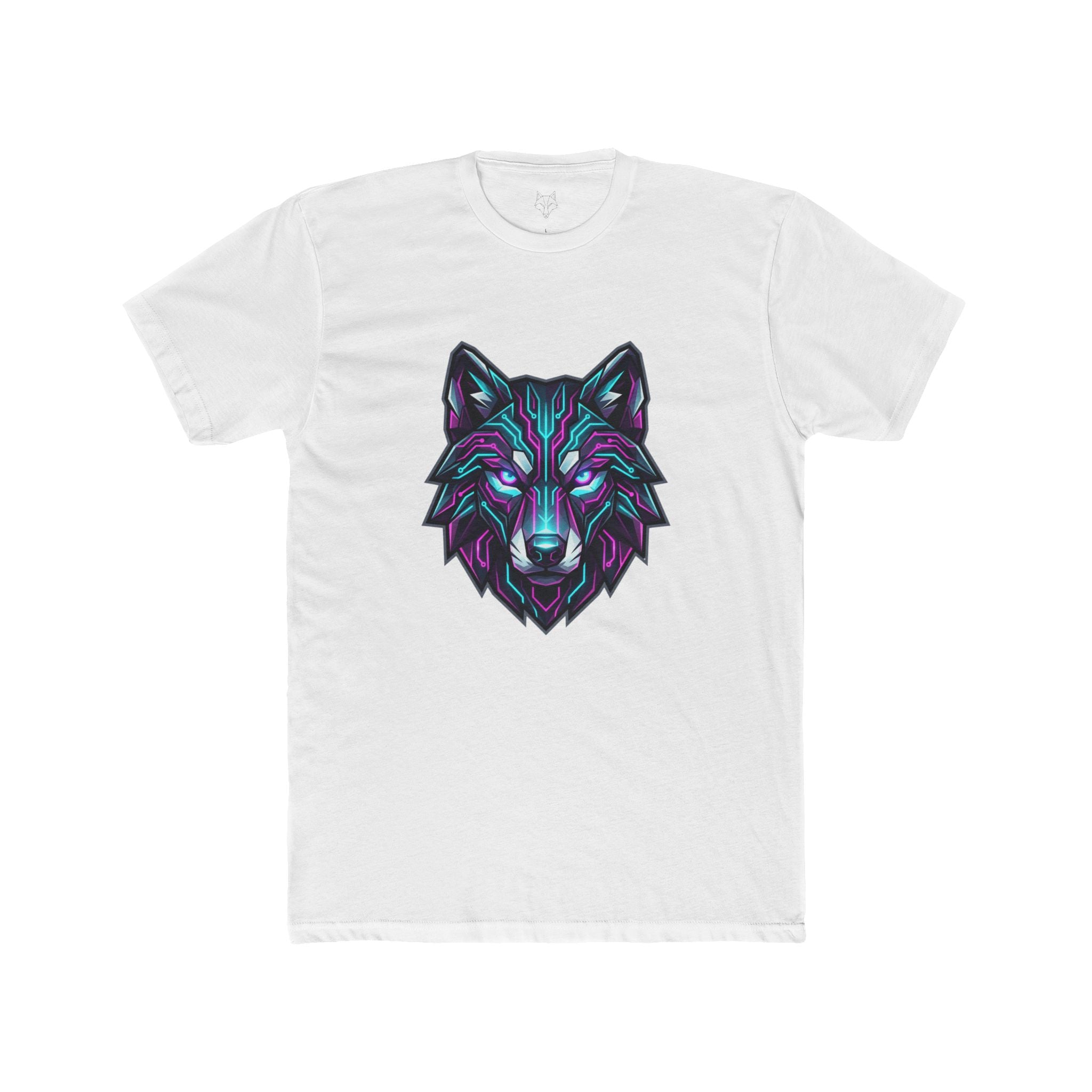 Neon Geometric Wolf T-Shirt