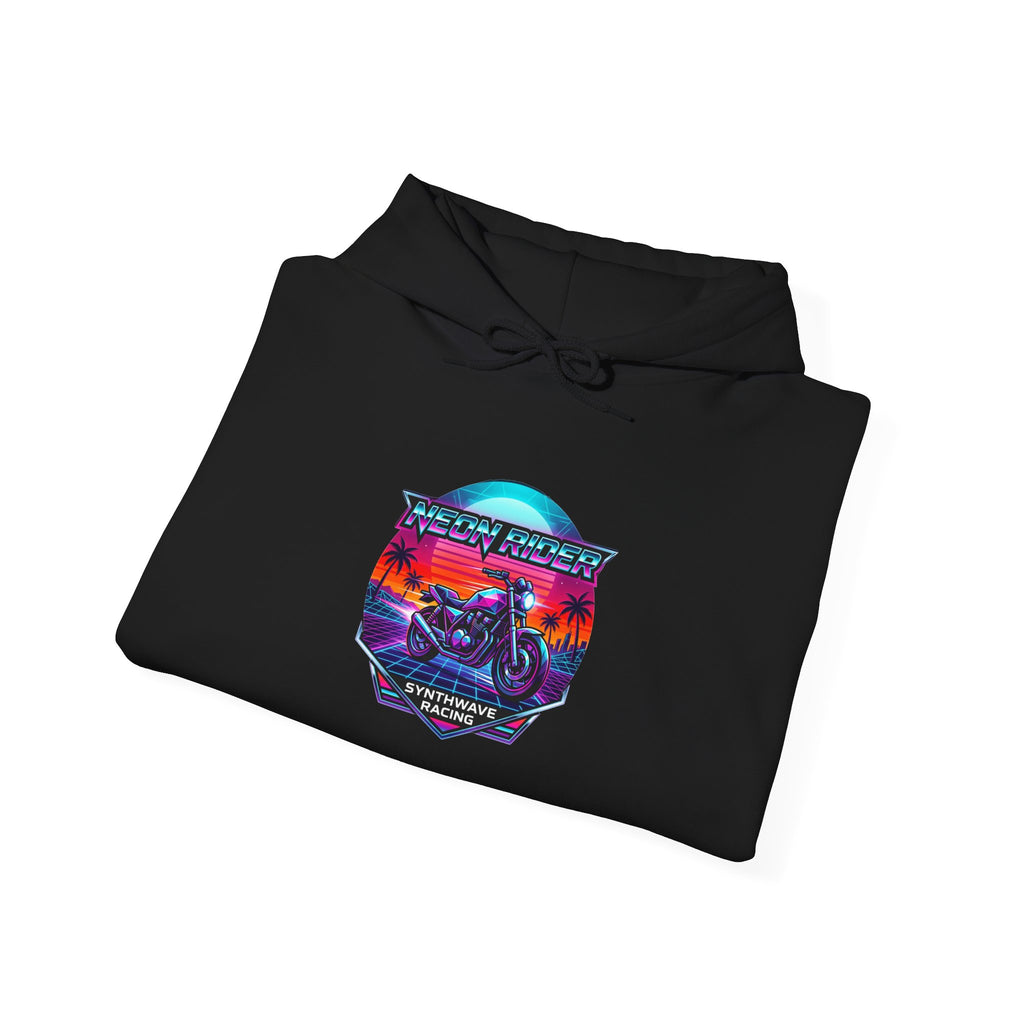 Retro Motorcycle Hoodie – "Ride Into the Sunset" Vintage Biker Graphic