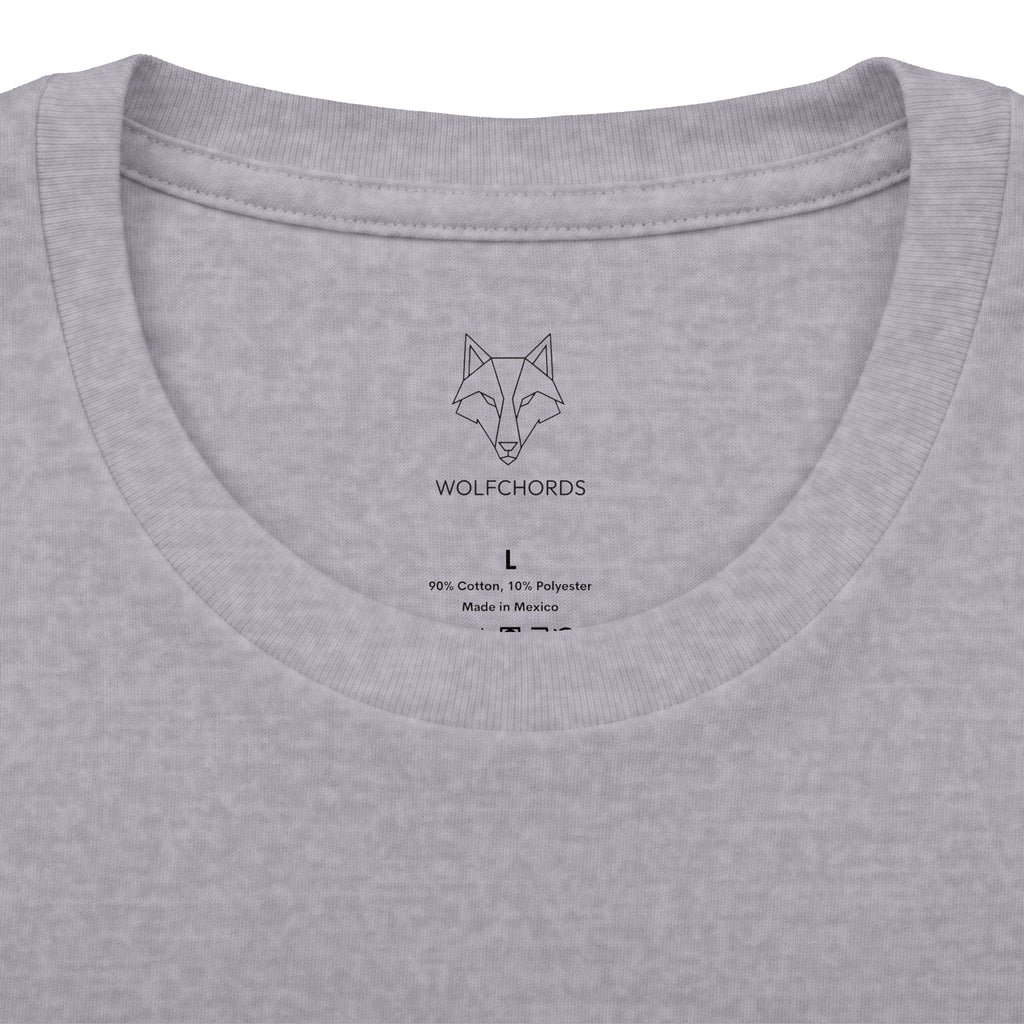 Guitar Outline Tee — Minimal Acoustic Guitar Graphic T-Shirt