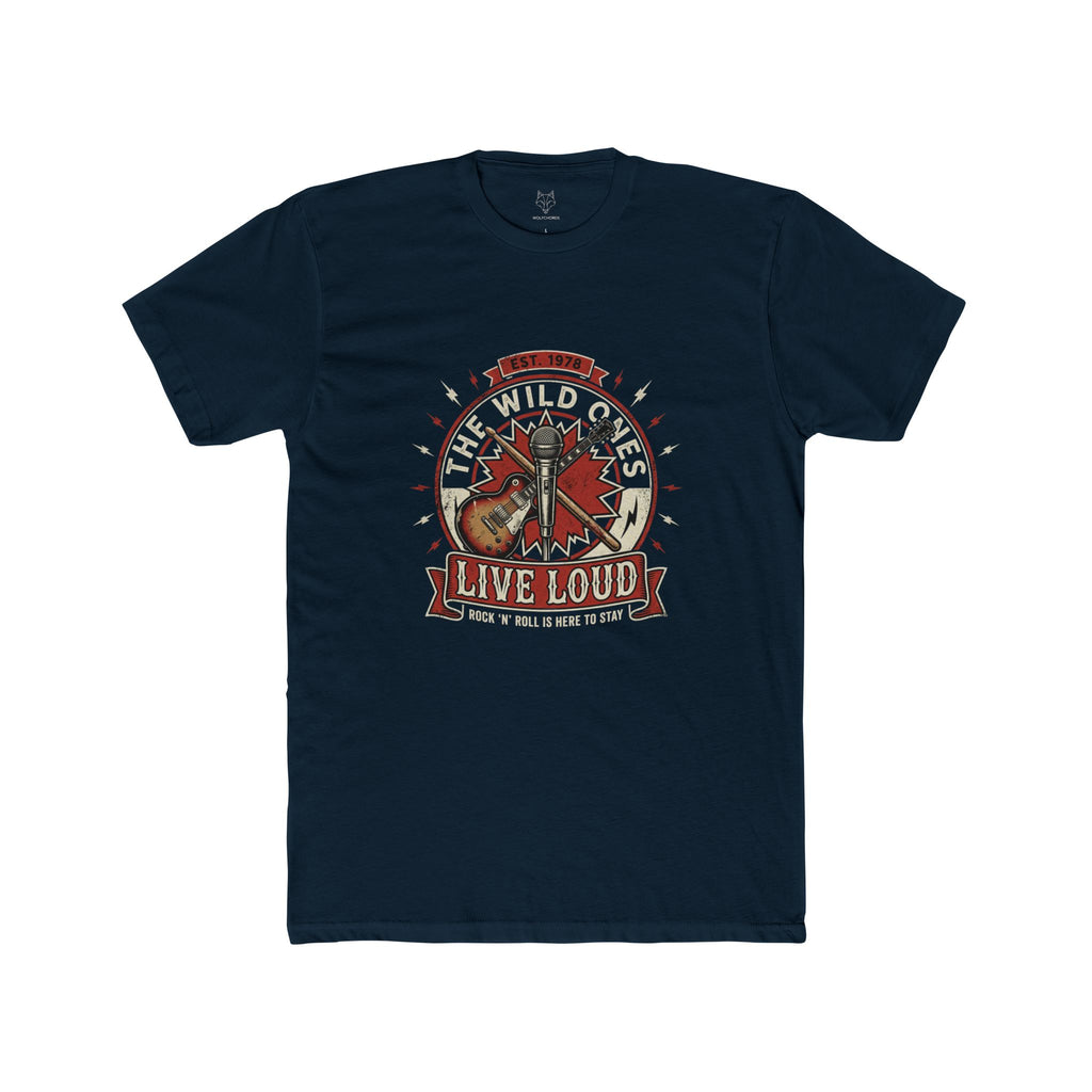 Live Loud Rock Band Tee — The Wild Ones Guitar Vintage Graphic T-Shirt