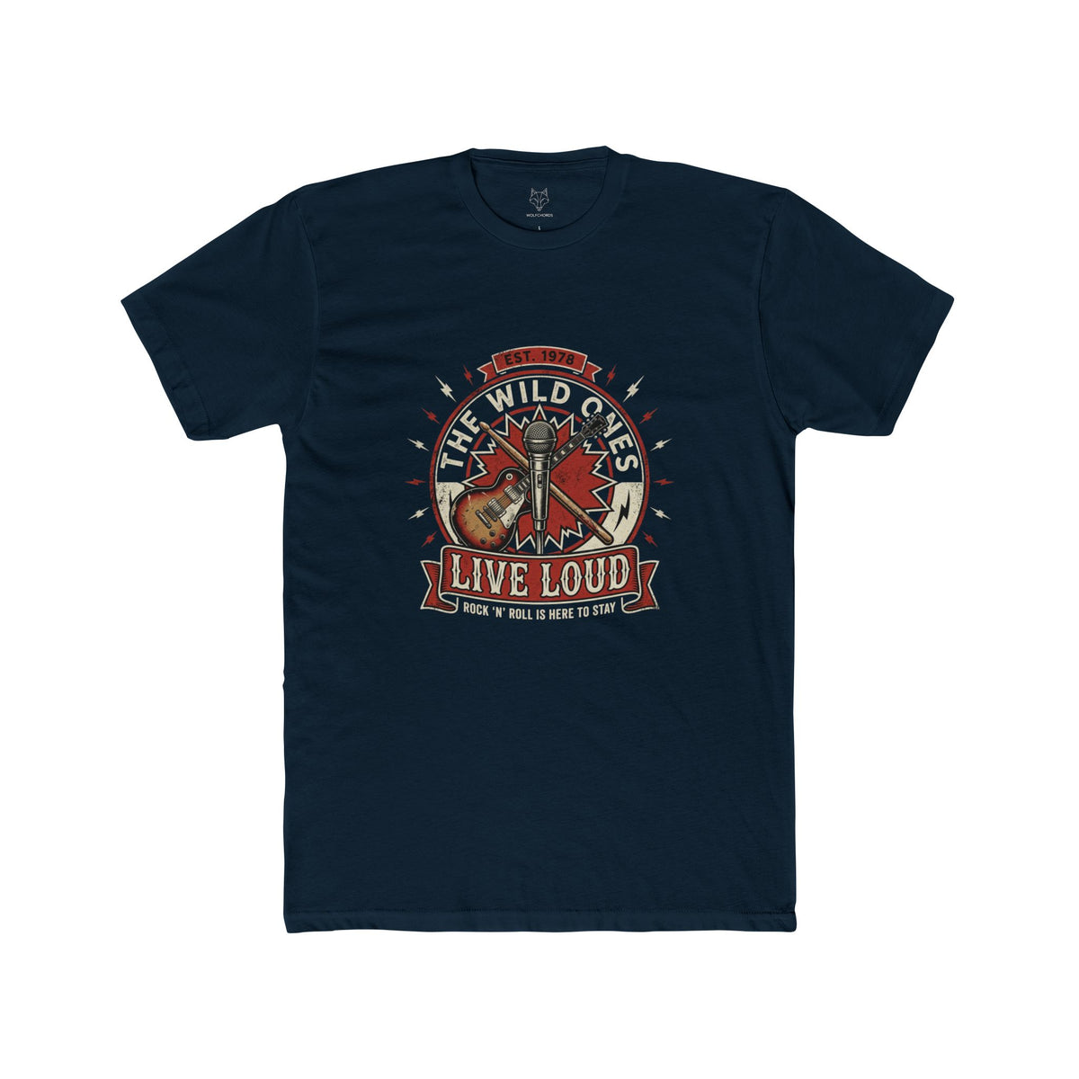 Live Loud Rock Band Tee — The Wild Ones Guitar Vintage Graphic T-Shirt