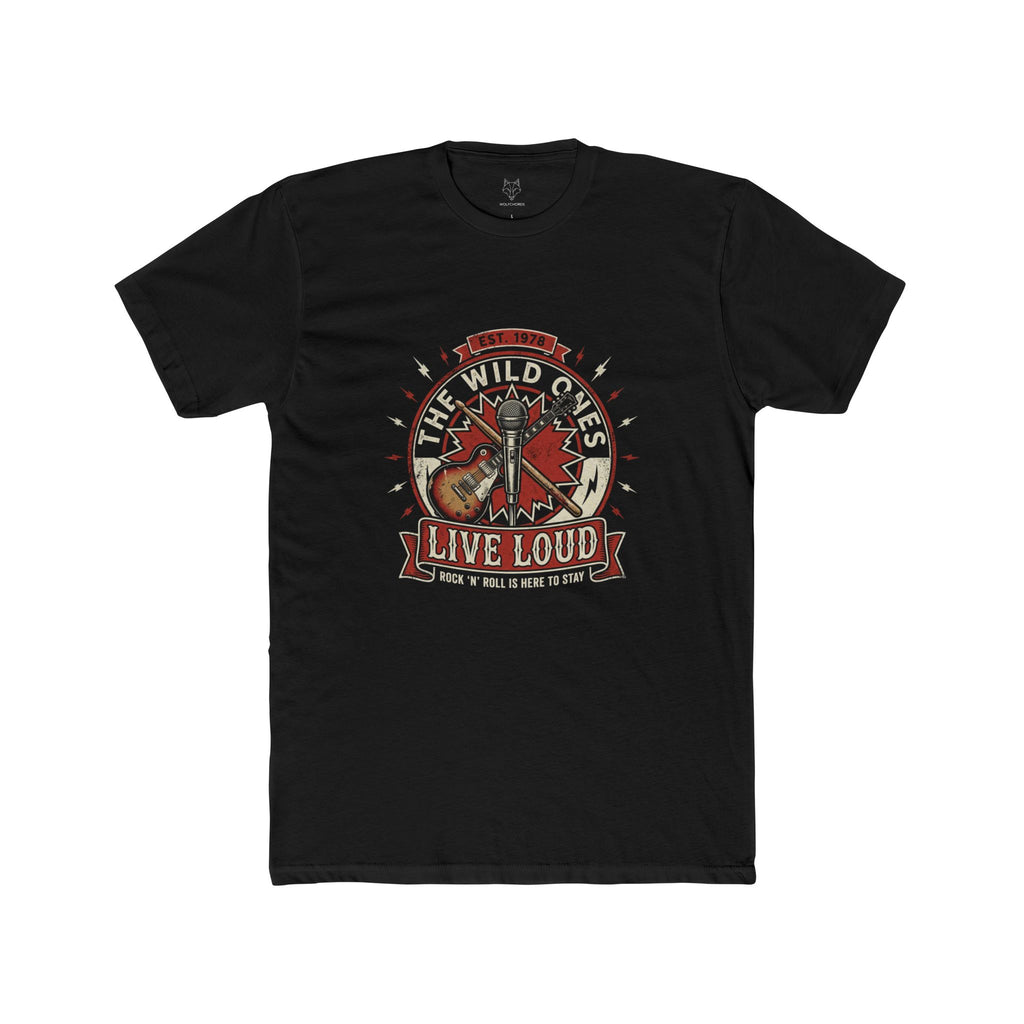Live Loud Rock Band Tee — The Wild Ones Guitar Vintage Graphic T-Shirt