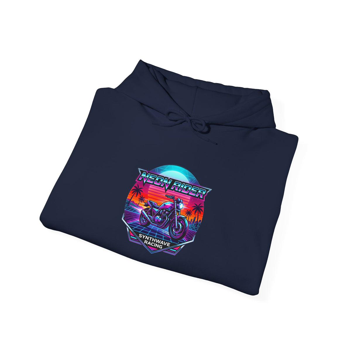 Retro Motorcycle Hoodie – "Ride Into the Sunset" Vintage Biker Graphic