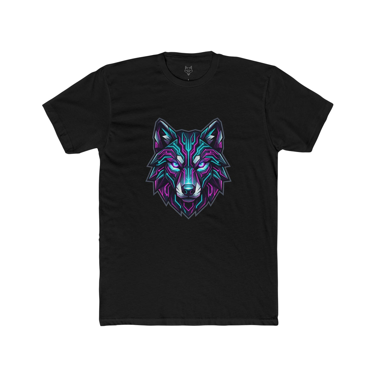Neon Geometric Wolf T-Shirt