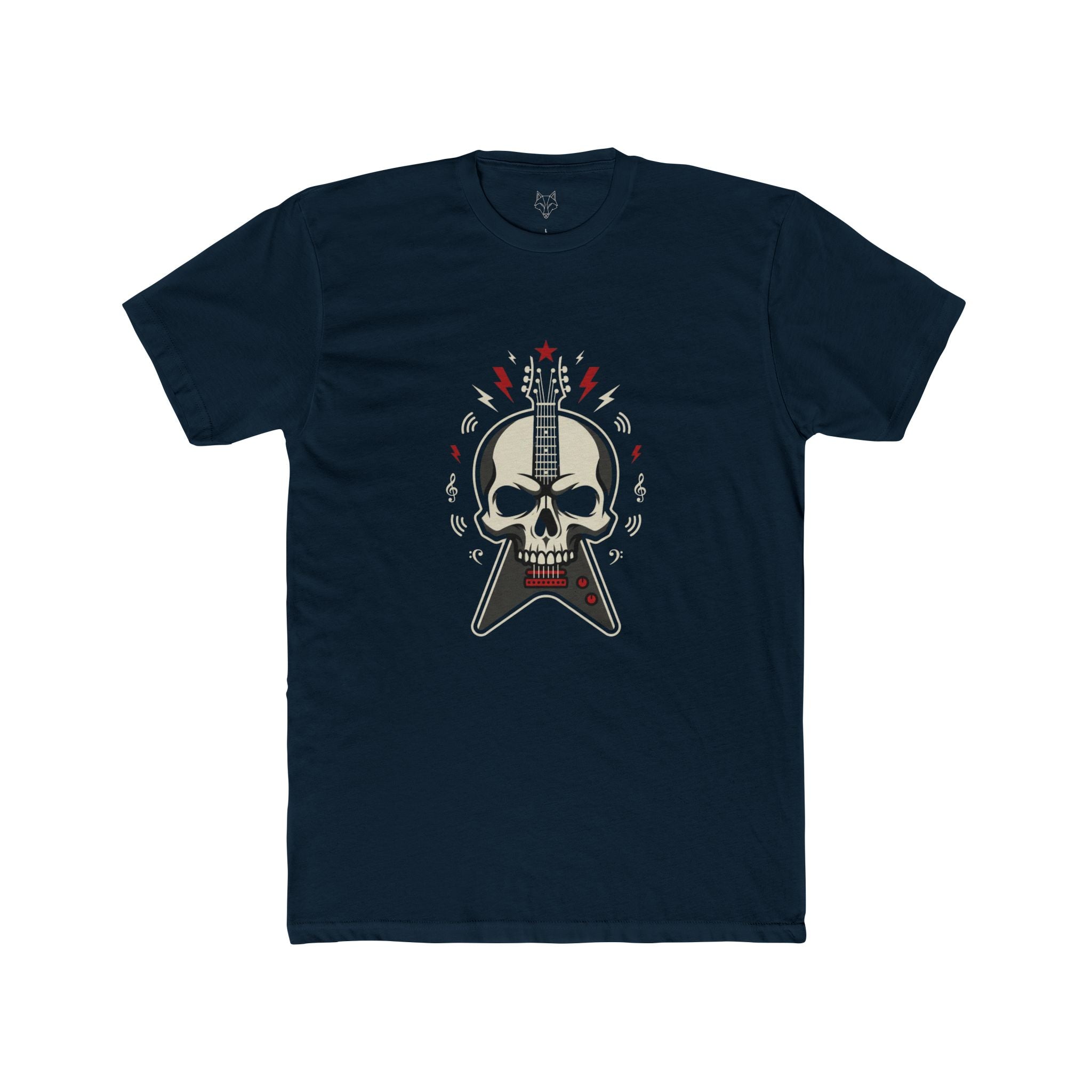 Skull Guitar T-Shirt — Rock Guitarist Skull Graphic Tee