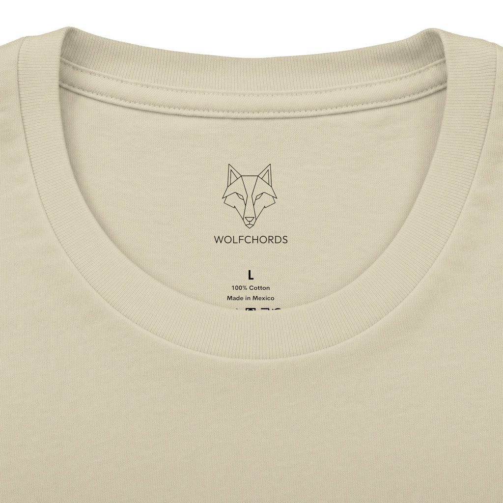 Guitar Outline Tee — Minimal Acoustic Guitar Graphic T-Shirt
