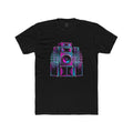 Retro Neon Sound System Tee — Vintage Speaker Graphic T-Shirt for Music Lovers